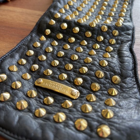 Burberry Prorsum Fall 2012 Gold Studded Gloves - Picture 4 of 6